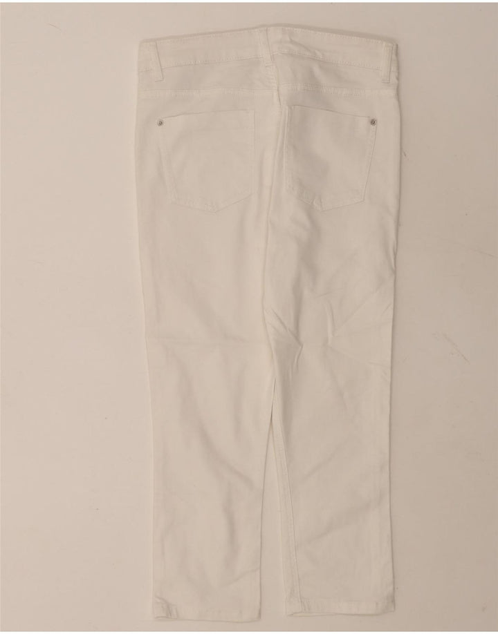 Marks & Spencer Jean court pour femme UK 12 Medium W30 L21 Blanc