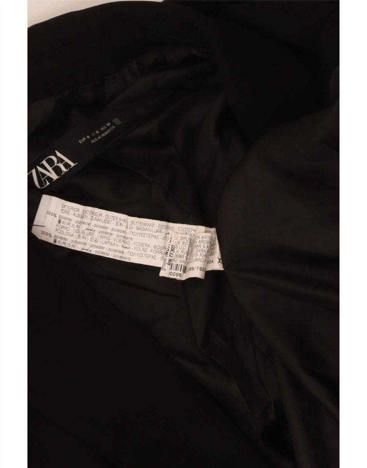 Zara Veste blazer ouverte à manches 3/4 pour femme UK 18 XL Noir Polyester