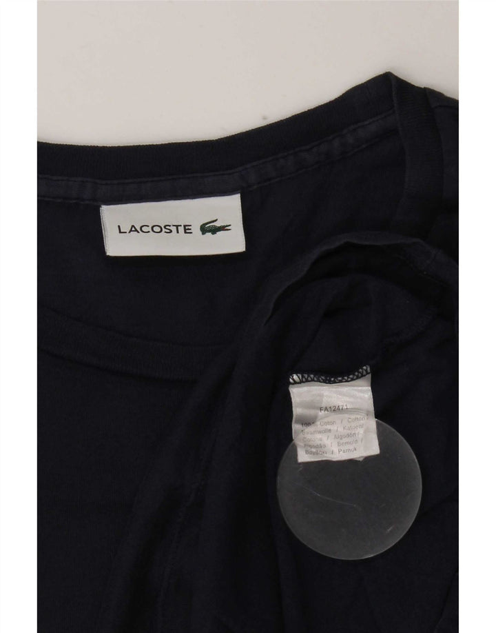 Lacoste T-Shirt Homme Bleu Marine Moyen Coton