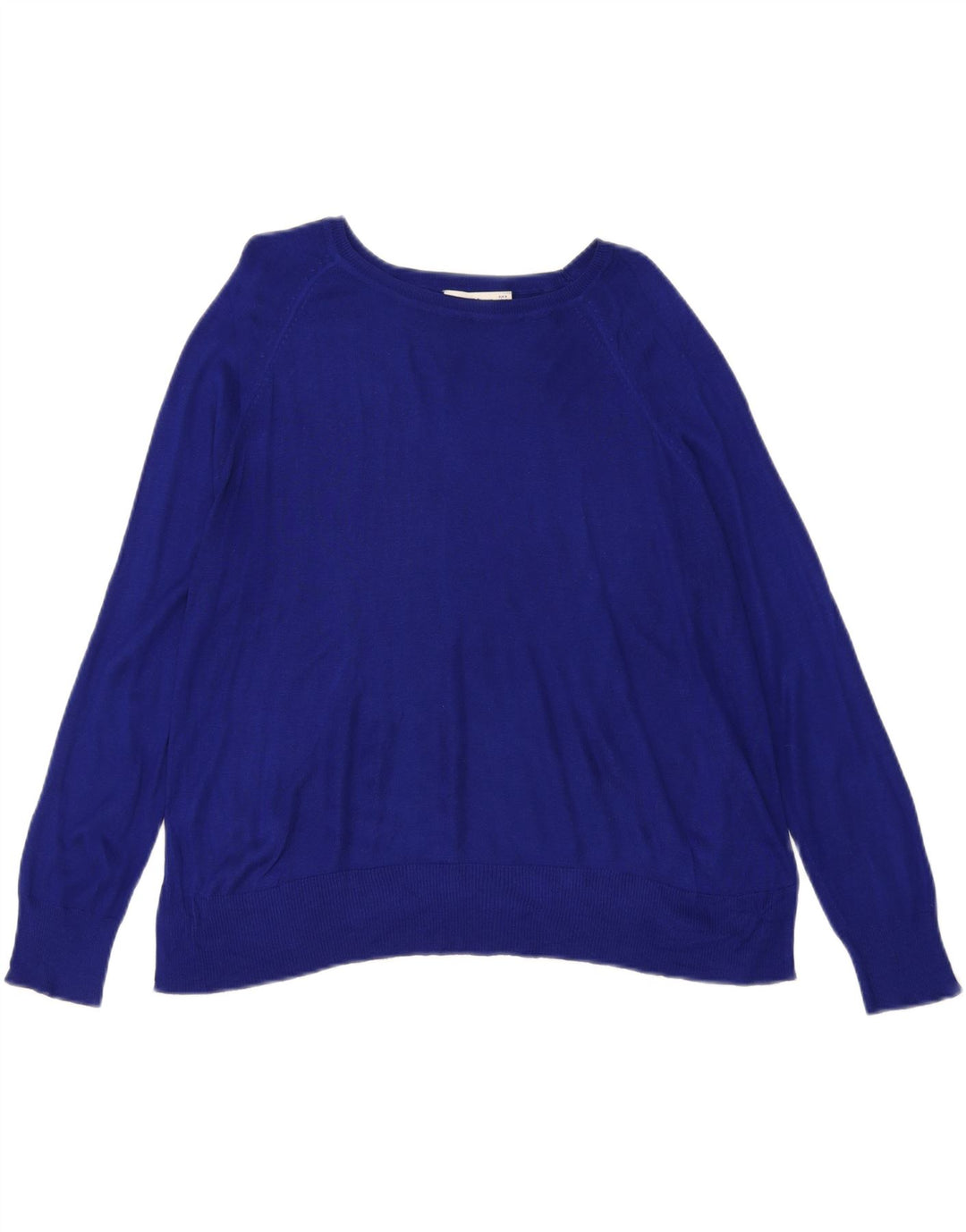 ZARA Womens Boat Neck Jumper Sweater UK 14 Medium Blue Vintage Zara and Second-Hand Zara from Messina Hembry 