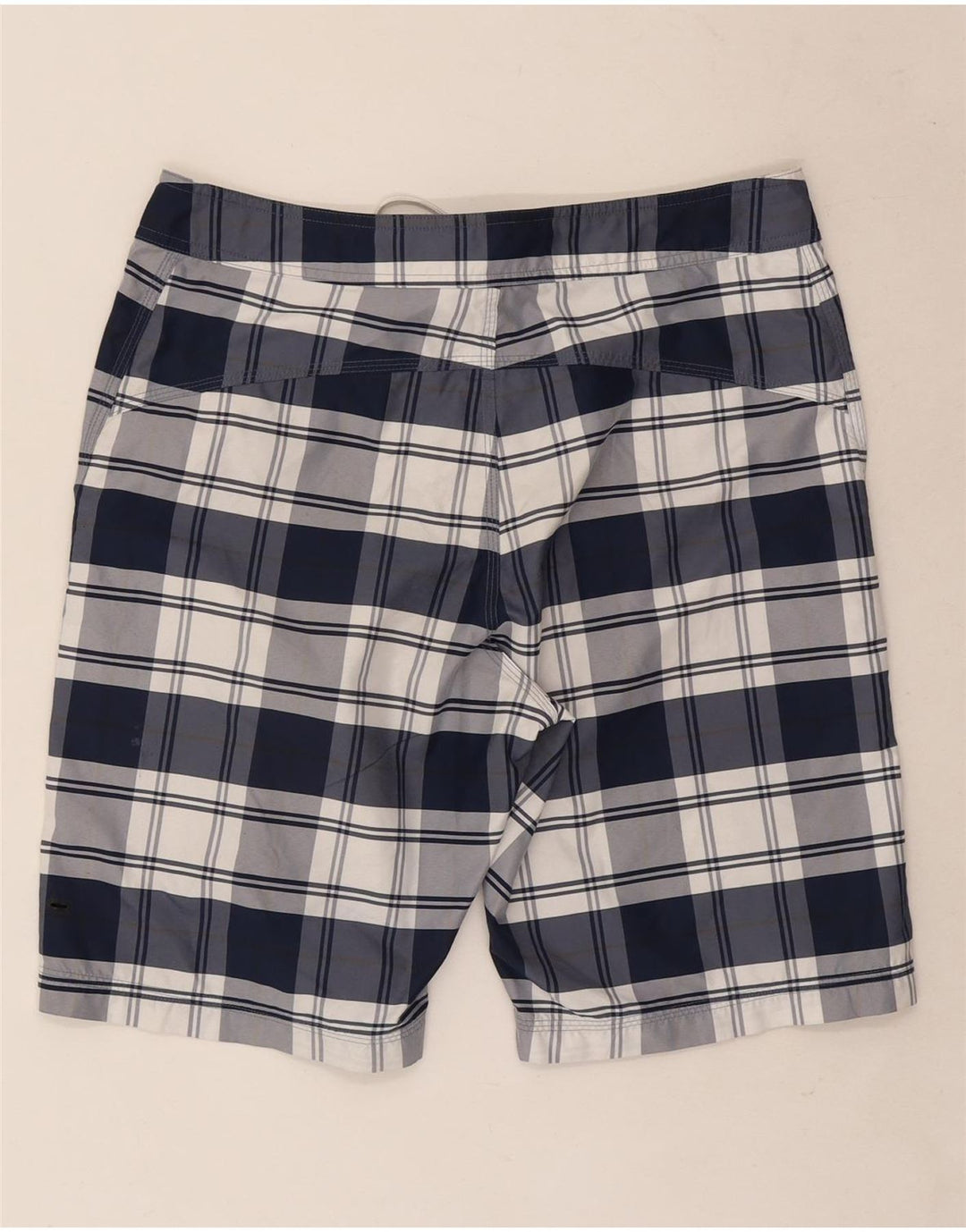 Nike Short de bain pour homme en polyester à carreaux bleu marine moyen