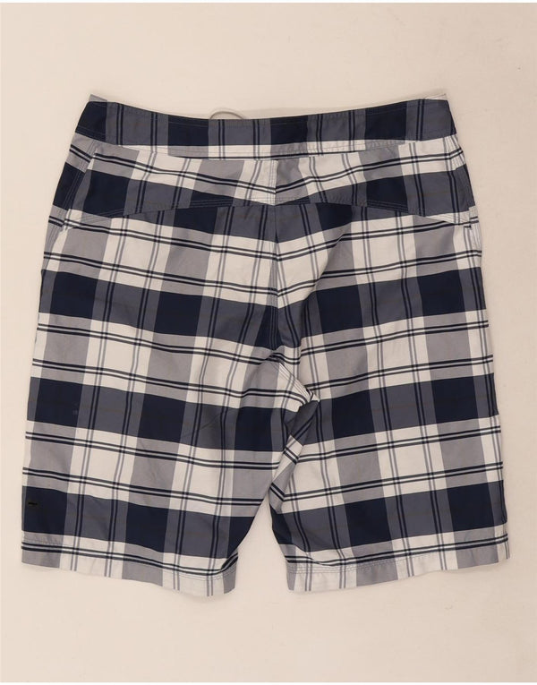 Nike Short de bain pour homme en polyester à carreaux bleu marine moyen