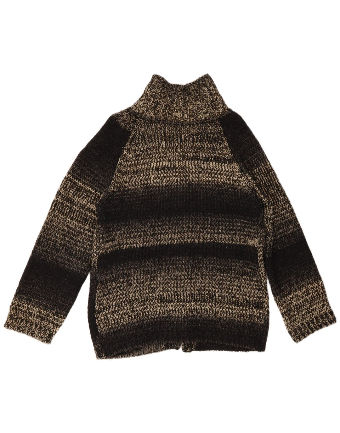 vintage Mens Moyen Noir Moucheté Laine