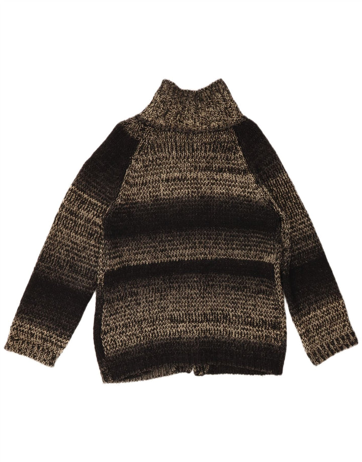 vintage Mens Moyen Noir Moucheté Laine