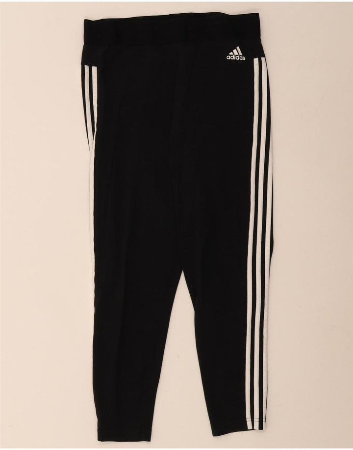 Adidas Legging court pour femme UK 12 Noir moyen