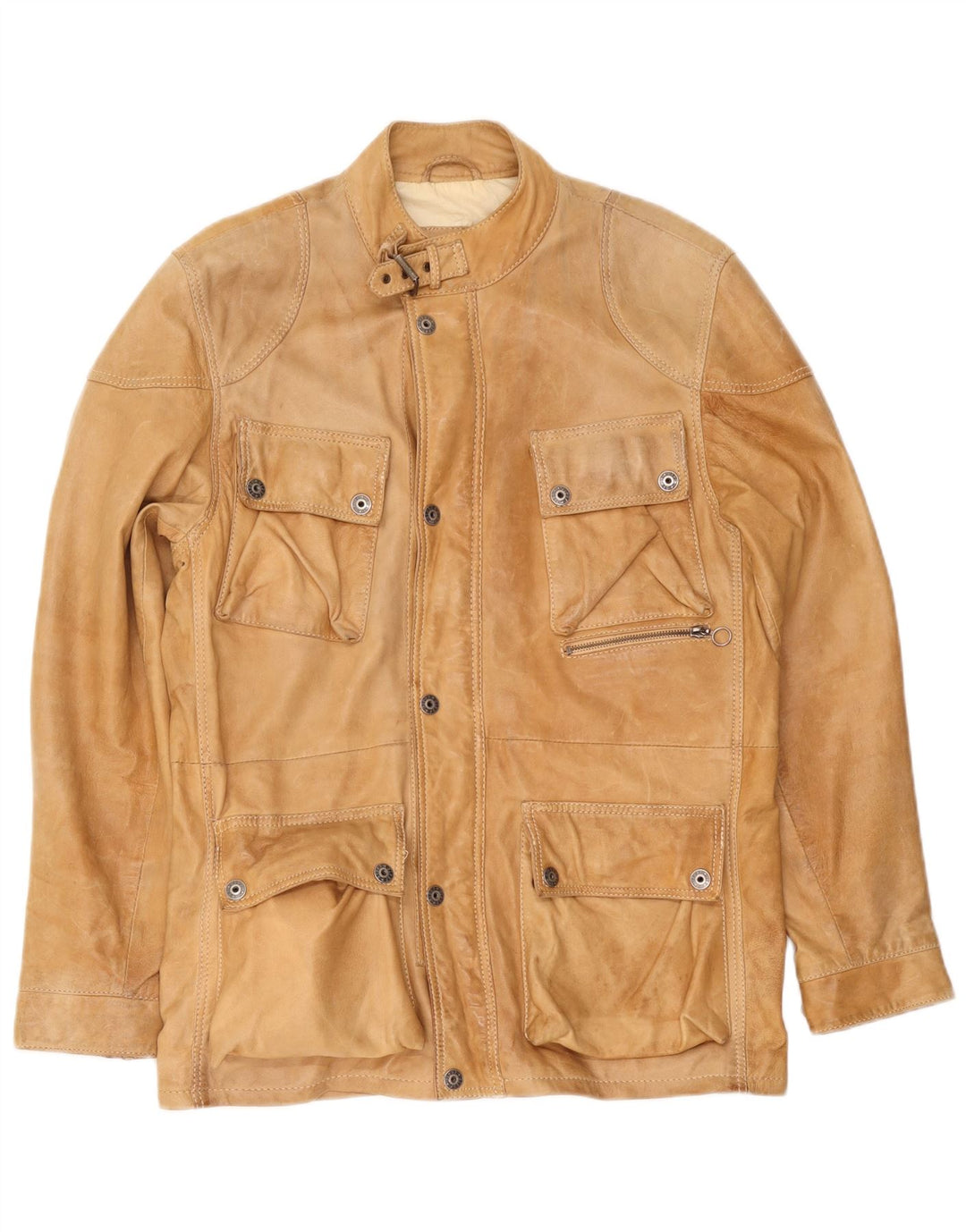 Gipsy Veste en cuir pour homme UK 38 Marron moyen
