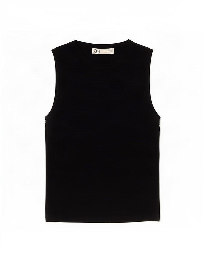 Zara Femme Débardeur UK 8 Small Bleu Marine