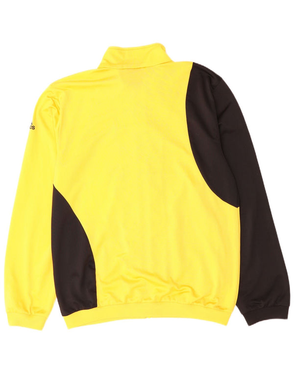 Adidas Veste de survêtement pour homme UK 42/44 Large Jaune Colorblock