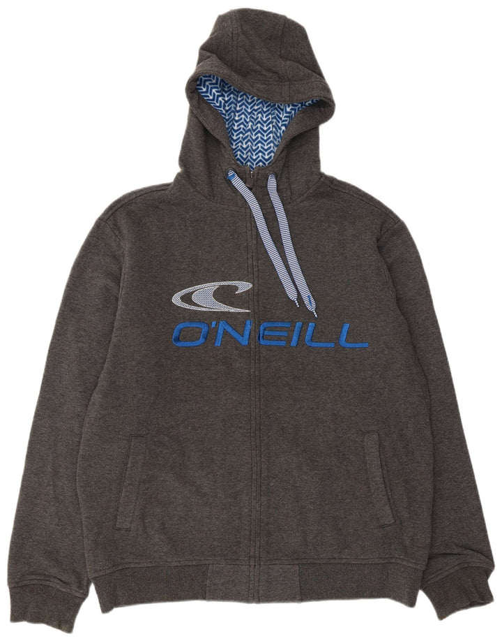 O'Neill Pull à capuche zippé graphique pour homme XL Gris Coton
