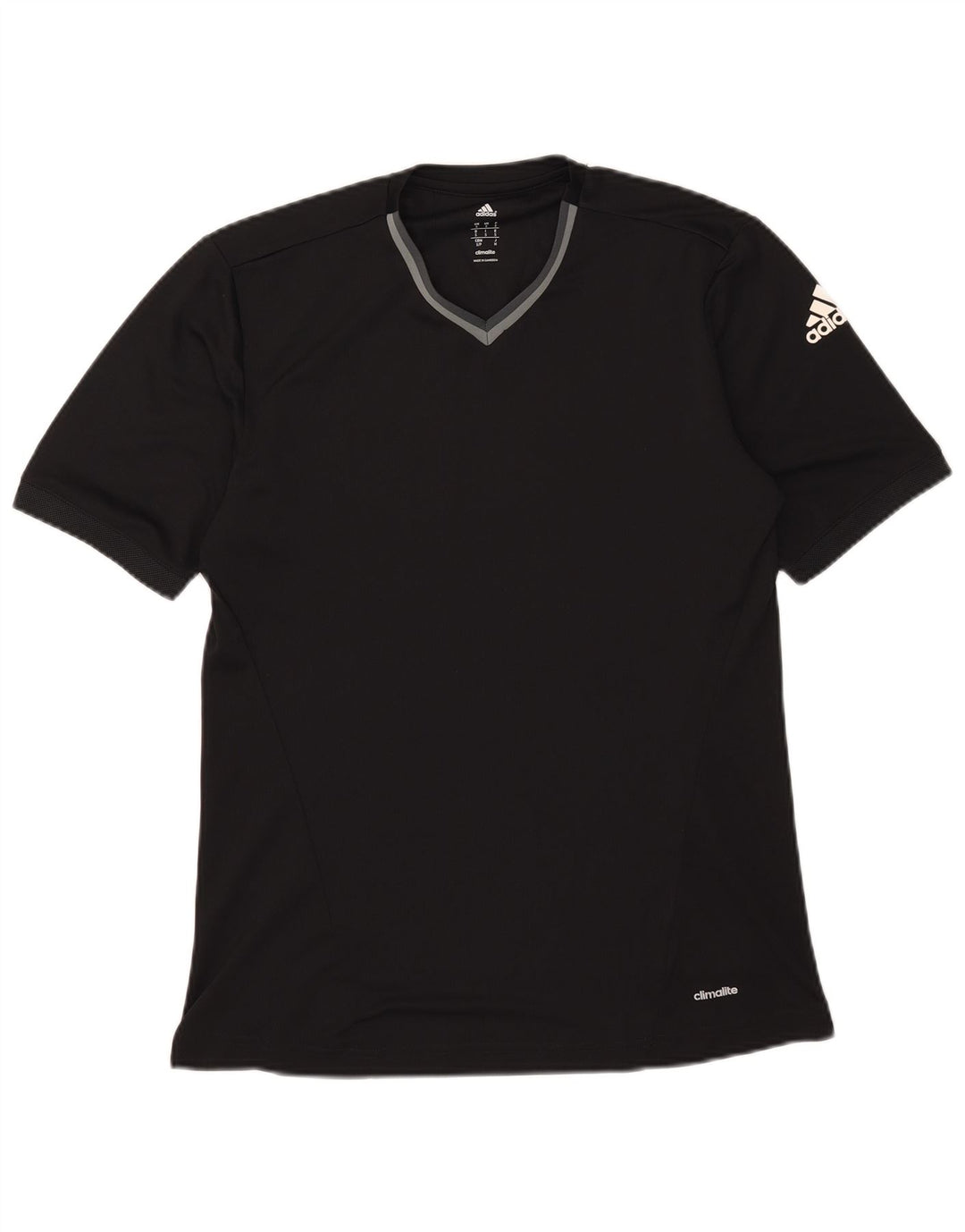 Adidas Hommes Climalite T-Shirt Haut Petit Noir Polyester