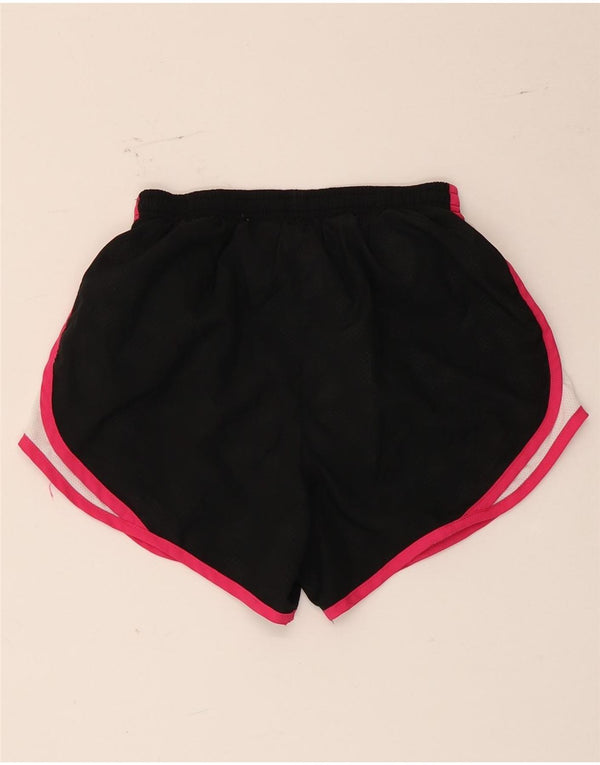 Nike Short de sport pour femme UK 6/8 XS Noir Colorblock Polyester