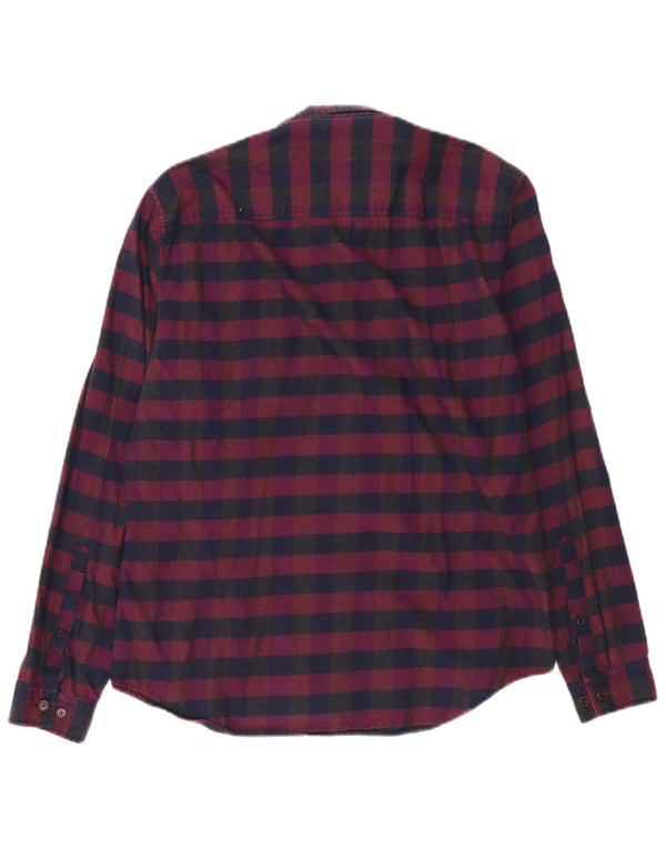 Joules Chemise Slim Fit en flanelle pour homme en coton vichy bordeaux moyen