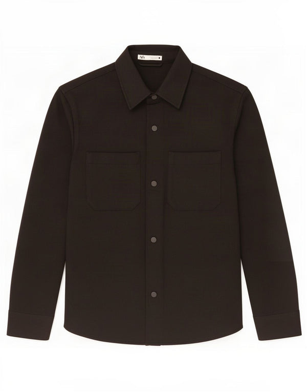 Zara Chemise Homme Petit Noir Polyester