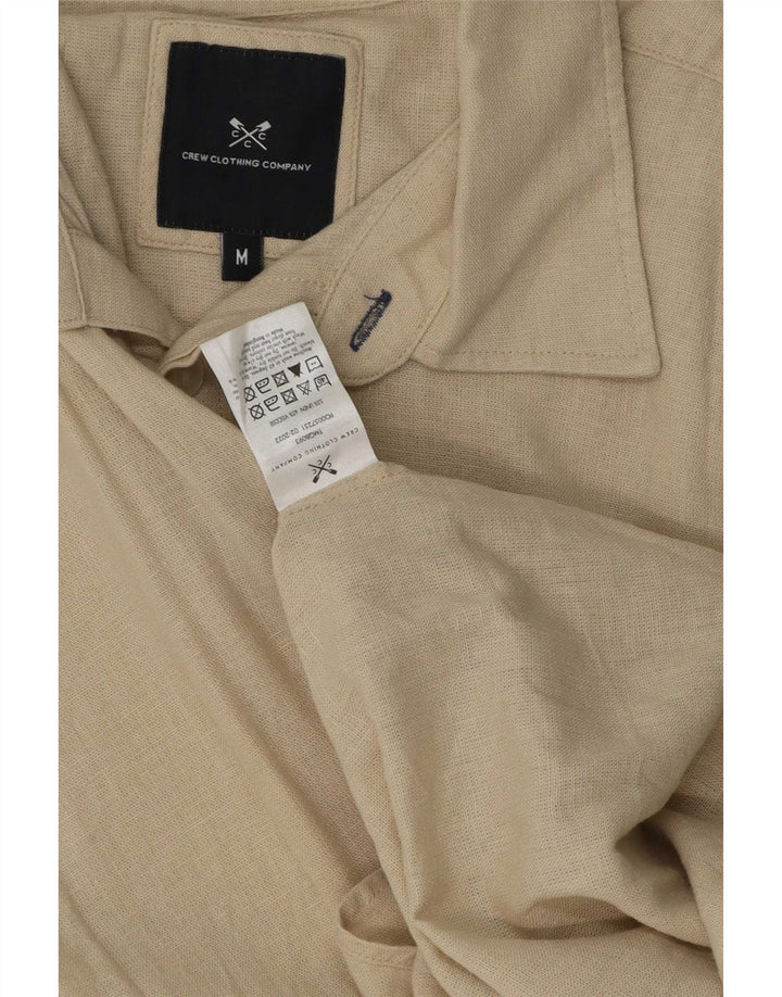 Crew Clothing Chemise Homme Lin Beige Moyen