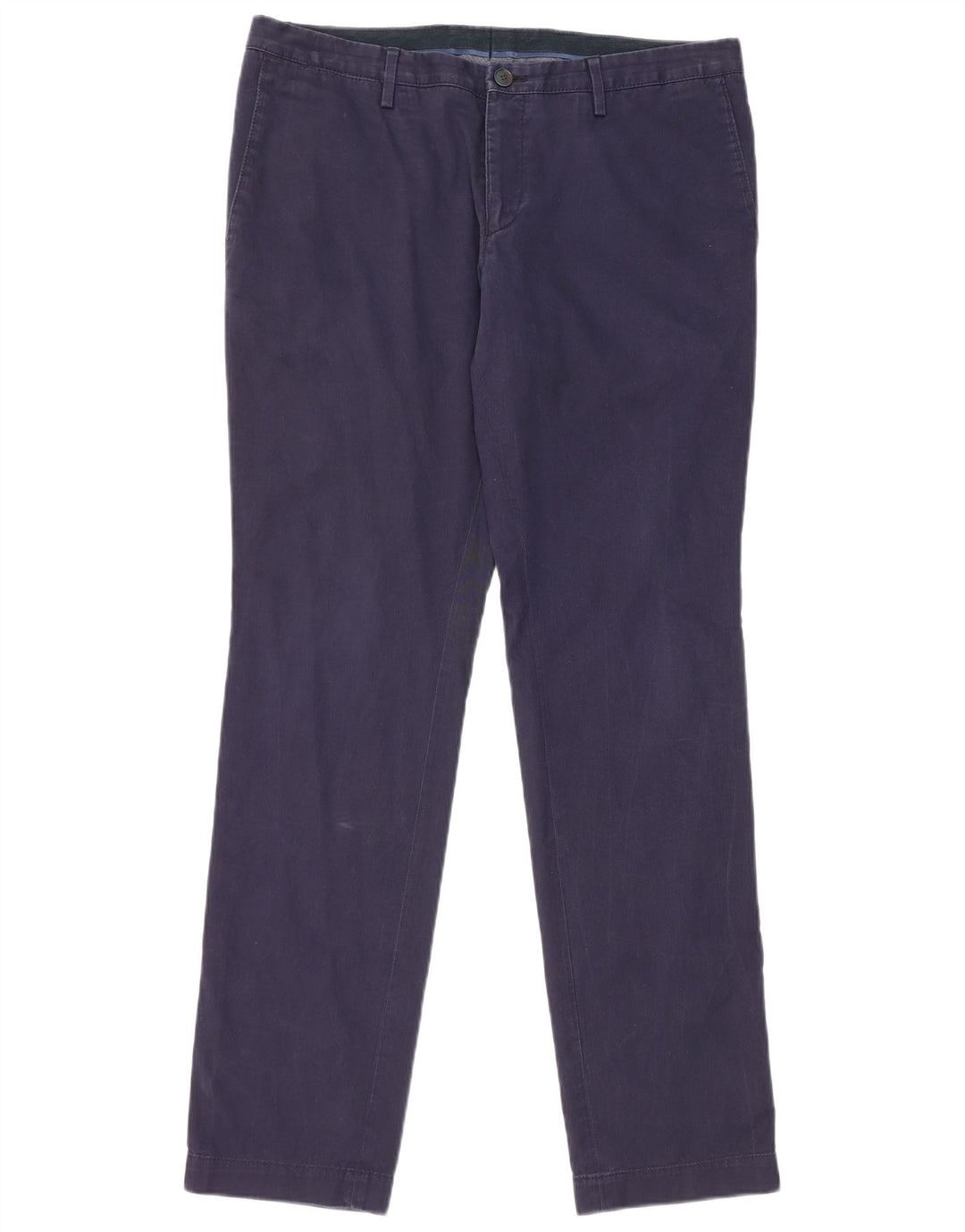 HUGO BOSS Pantalon Chino Slim Homme EU 50 Large W34 L32 Bleu Marine Coton