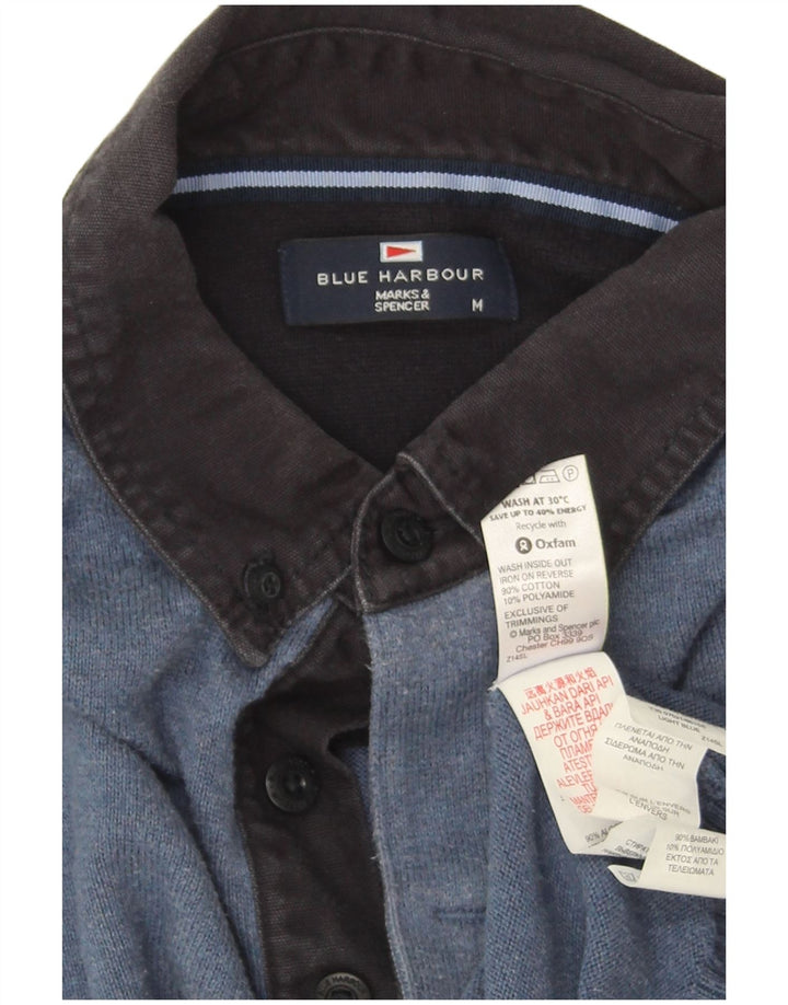 Marks & Spencer Pull à Col Polo Blue Harbour Homme Bleu Moyen