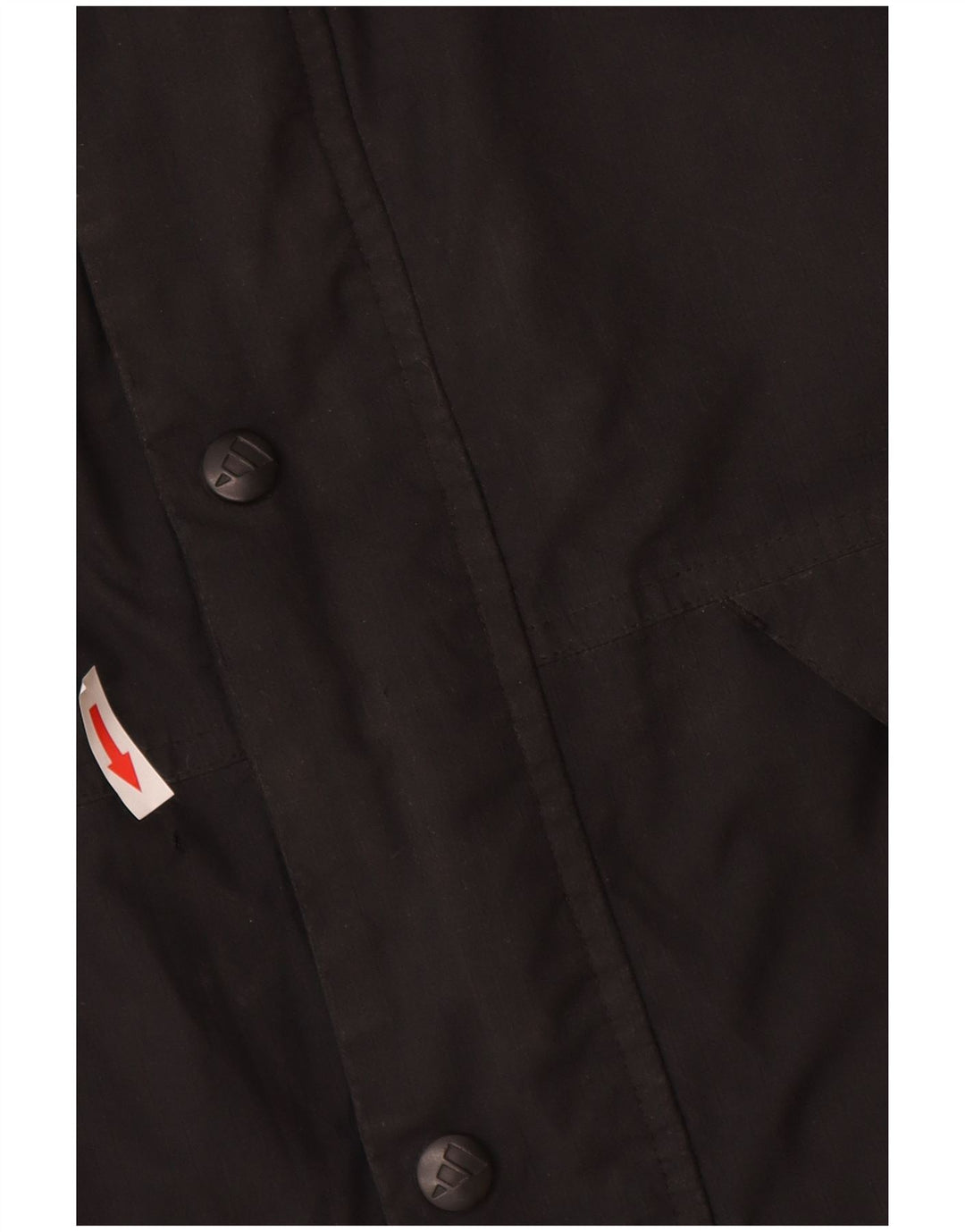 Adidas Veste coupe-vent à capuche pour homme UK 40/42 Medium Noir Polyamide