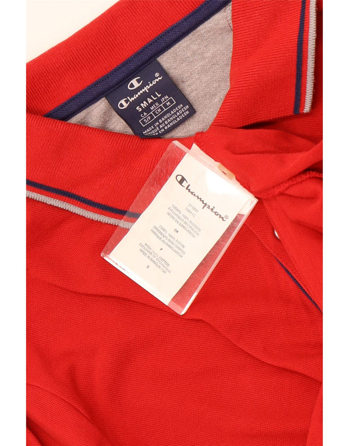 Champion Polo Homme Petit Rouge Coton