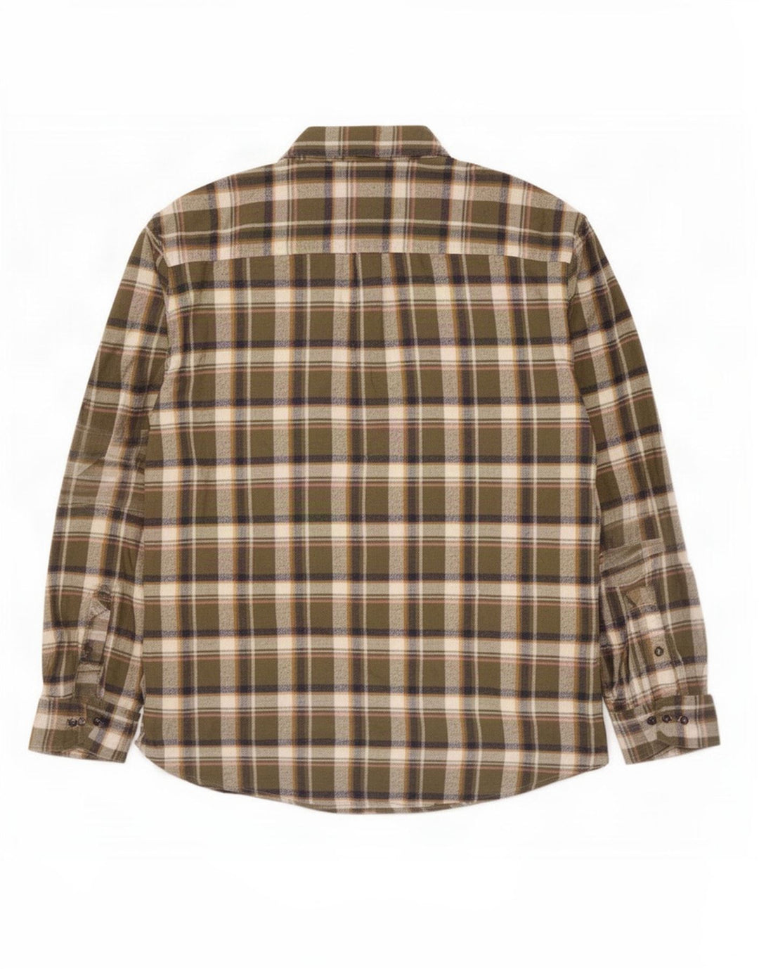 Marks & Spencer Chemise en flanelle pour homme 2XL en coton à carreaux vert