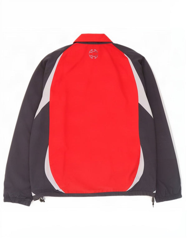 Adidas Veste de survêtement graphique pour homme UK 44/46 Large Gris Colorblock