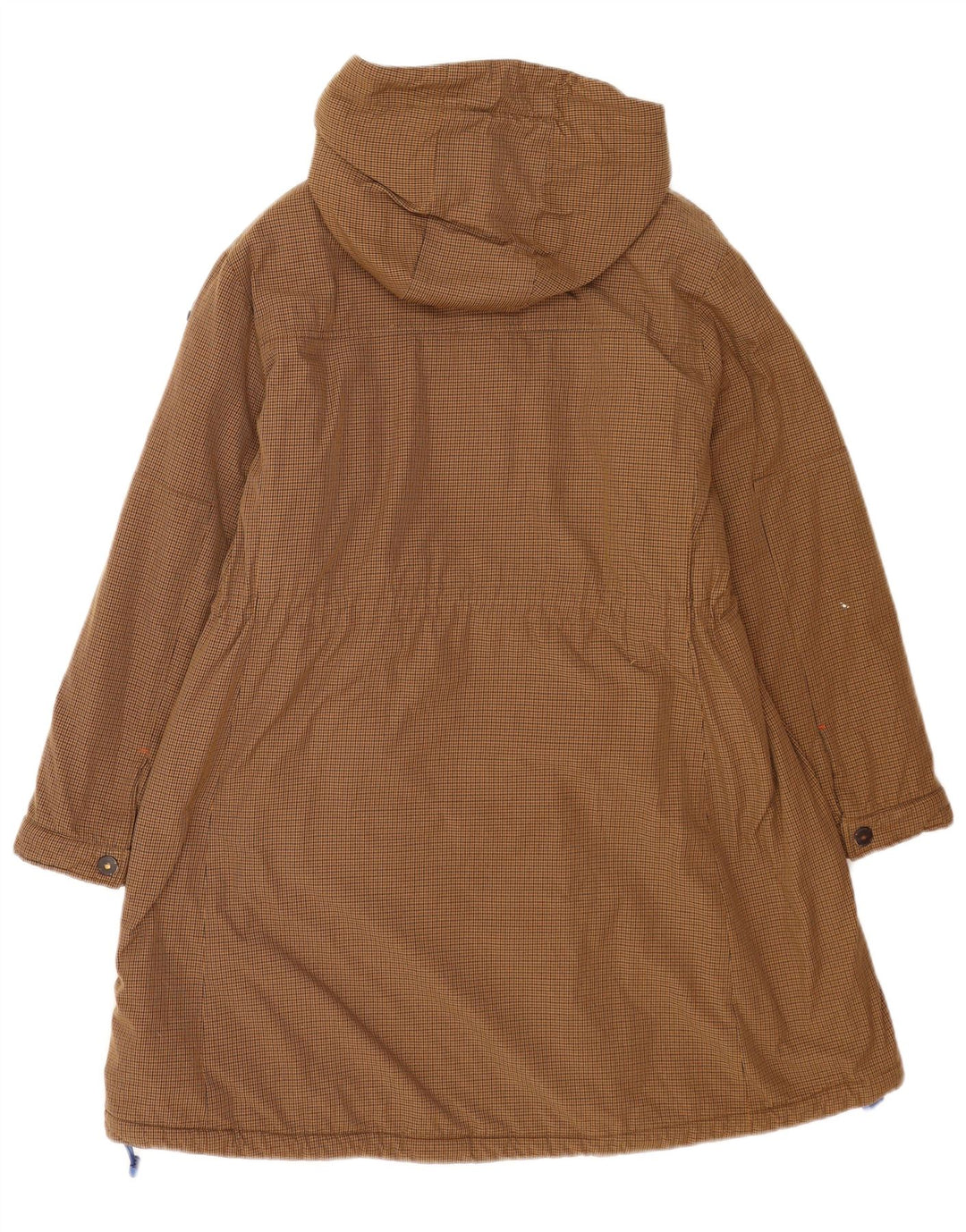 Invicta Veste Parka à capuche pour femme UK 6 XS Marron pied-de-poule Polyamide