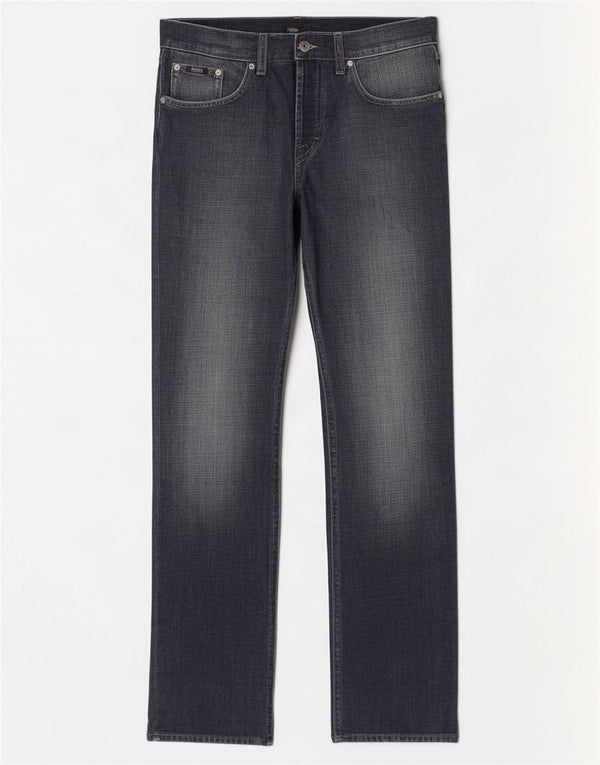 Hugo Boss Jean droit W31 L32 bleu marine en coton pour homme