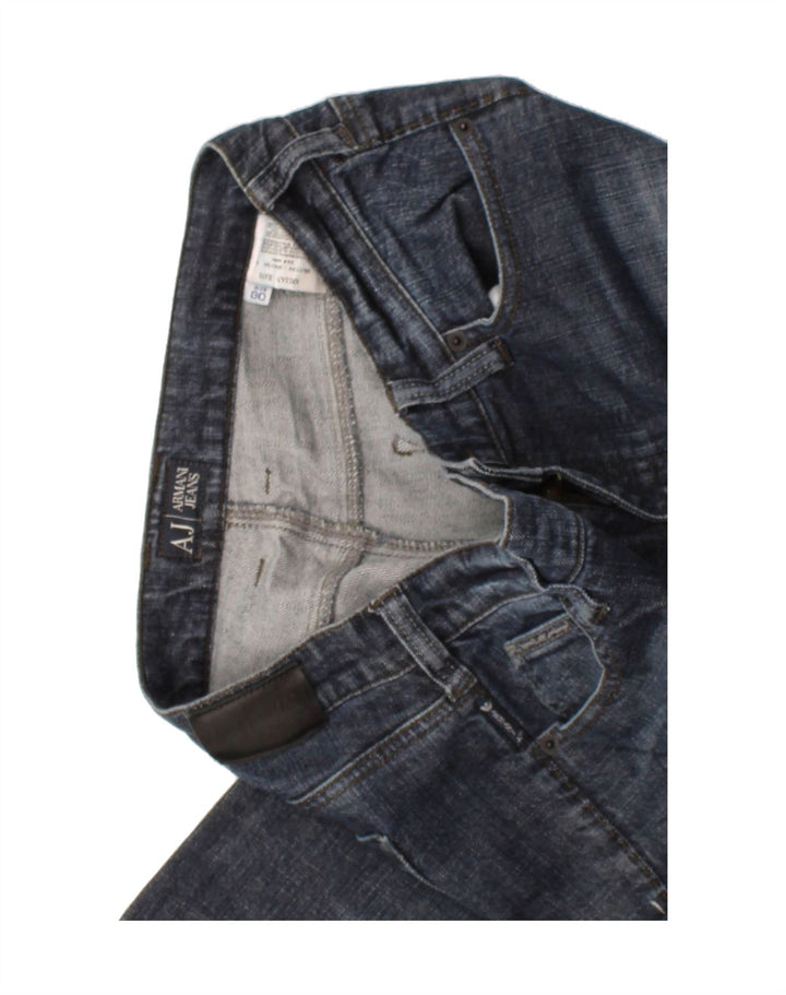 ARMANI Womens Straight Jeans W30 L28 Blue Cotton Vintage Armani and Second-Hand Armani from Messina Hembry 