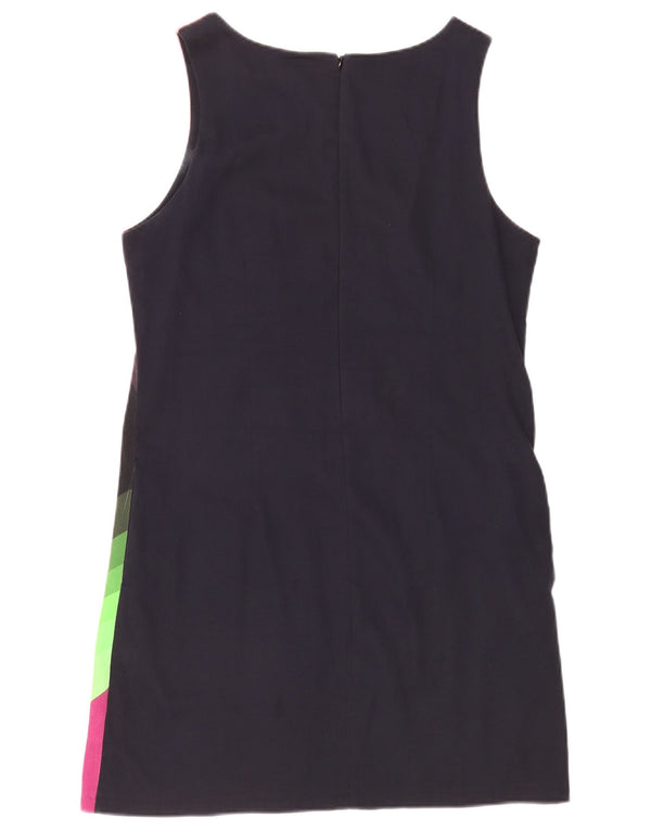 Desigual Robe fourreau graphique pour femme EU 42 Large Multicolore Géométrique