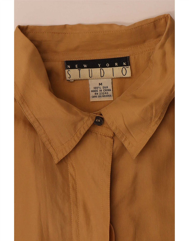 New York Studio Chemisier à manches courtes pour femme Marron moyen UK 14