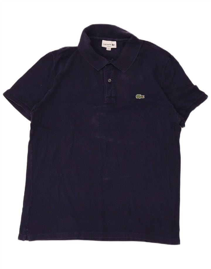 LACOSTE Polo Slim Fit Homme Taille 6 XL Bleu Marine Coton