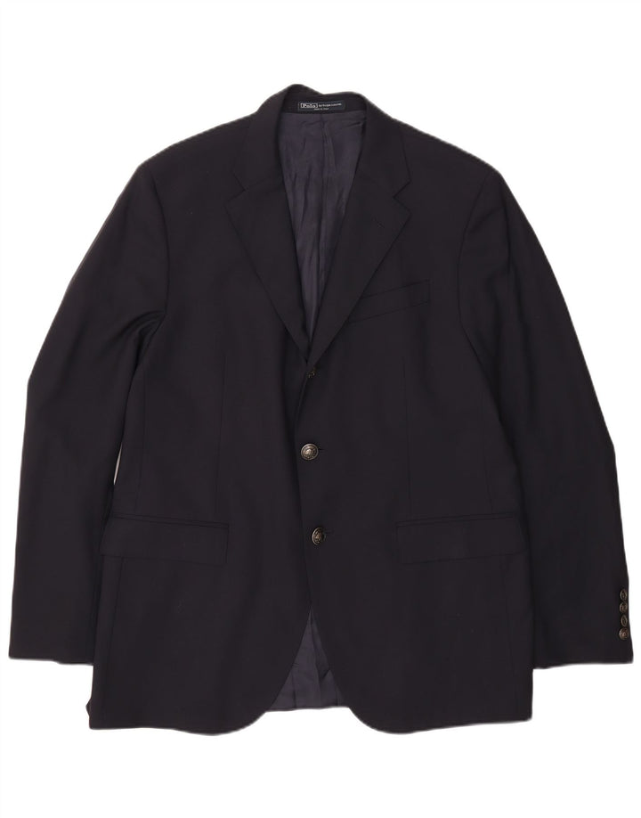 Polo Ralph Lauren Veste Blazer 2 Boutons Homme IT 54 XL Bleu Marine Laine