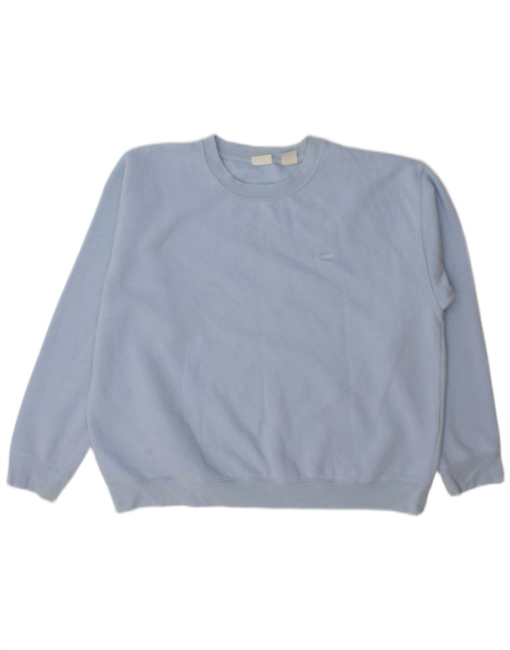 Sweat-shirt pour femmes Levi's UK 16 Large Bleu Coton