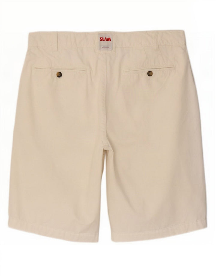 Slam Short Chino Homme IT 48 Medium W32 Coton Blanc
