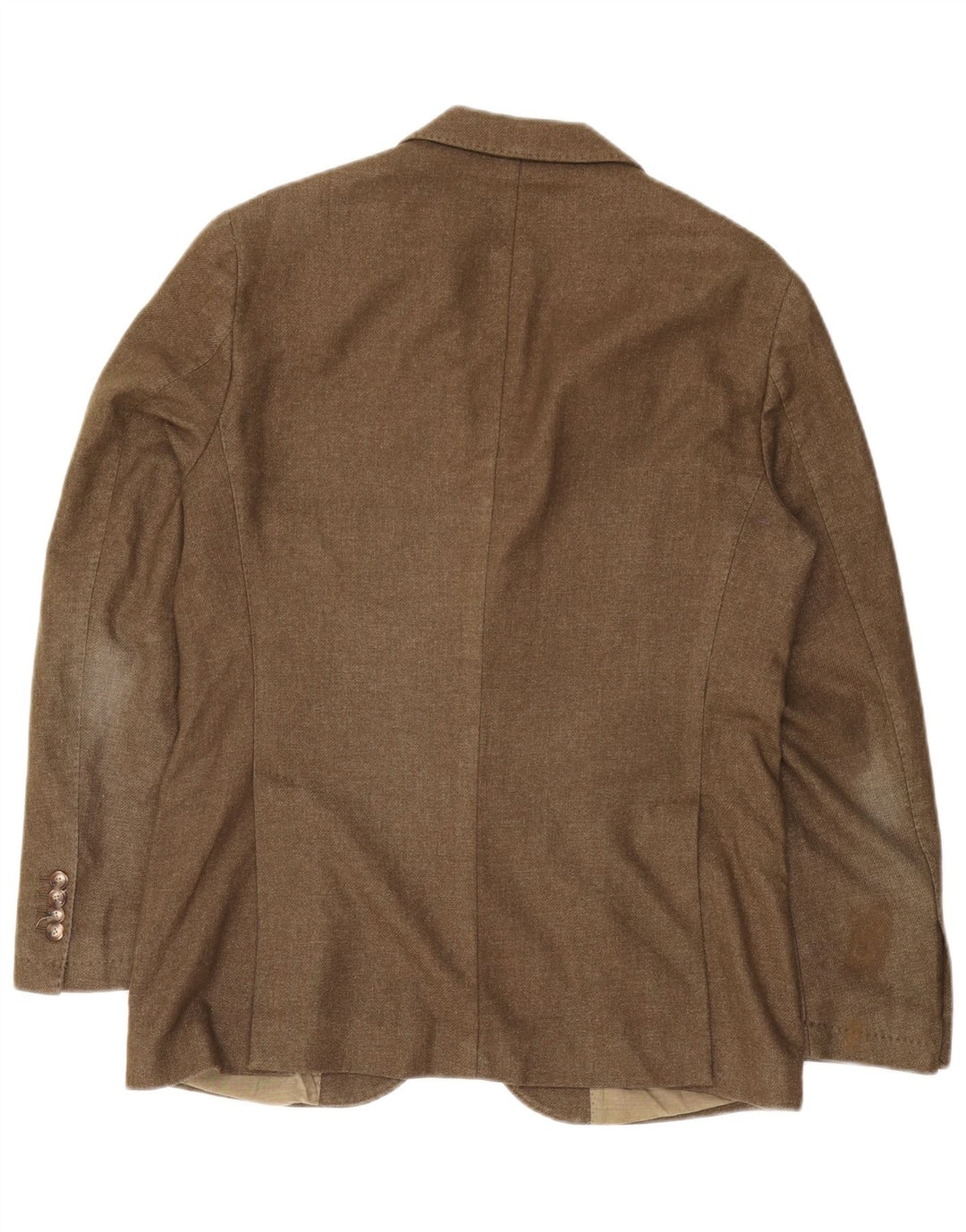 Massimo Dutti Veste Blazer 2 Boutons Homme EU 50 Grande Laine Marron