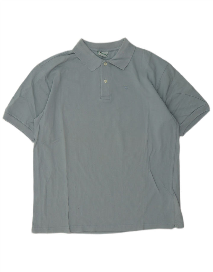 Diadora Polo Homme Grand Bleu Coton