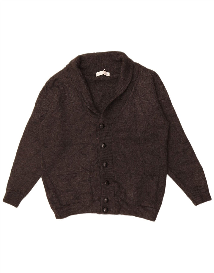 Marks & Spencer Pull Cardigan Garçon 12-13 ans Laine Gris Moyen