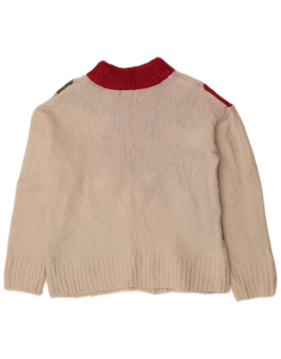 Marks & Spencer Pull à col roulé pour femme UK 10 Small Blanc cassé