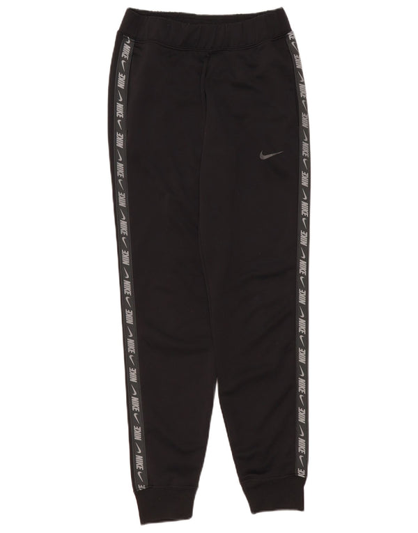 Nike Pantalon de survêtement graphique pour femme UK 6 XS Noir Colourblock