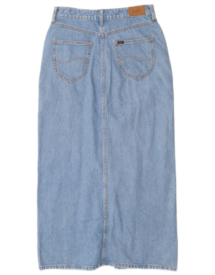 Lee Femme Maxi Jupe En Jean W28 Bleu Moyen Coton