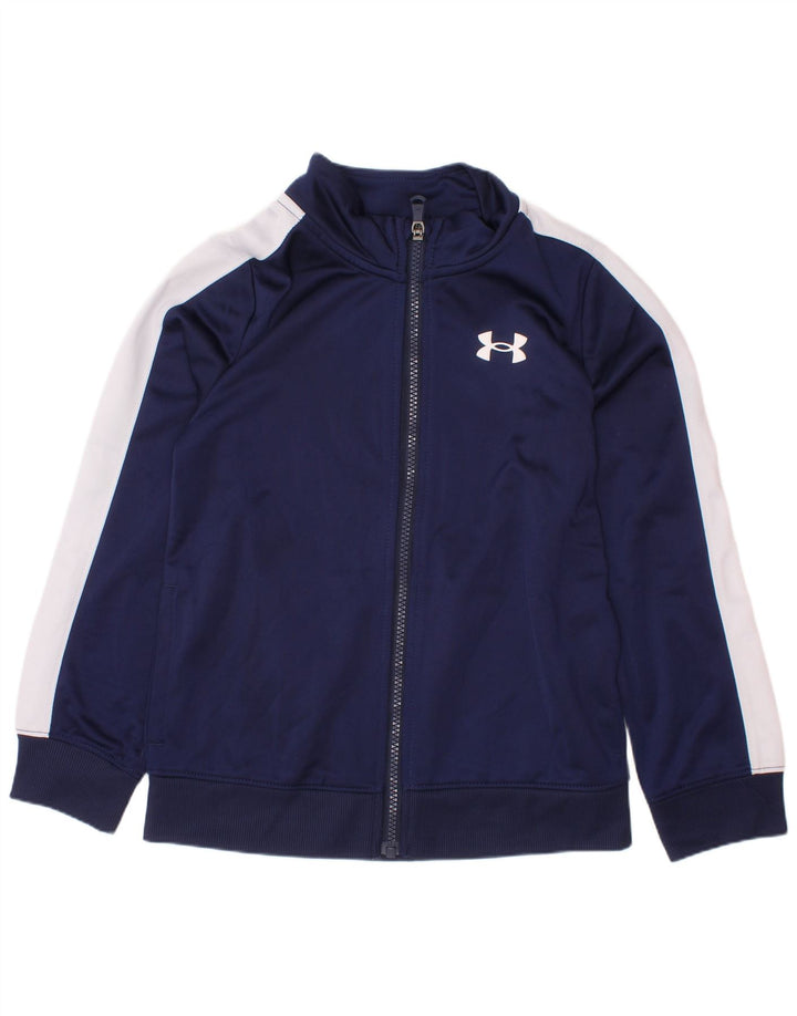 UNDER ARMOUR Veste de survêtement pour garçon 6-7 ans Bleu marine Colourblock