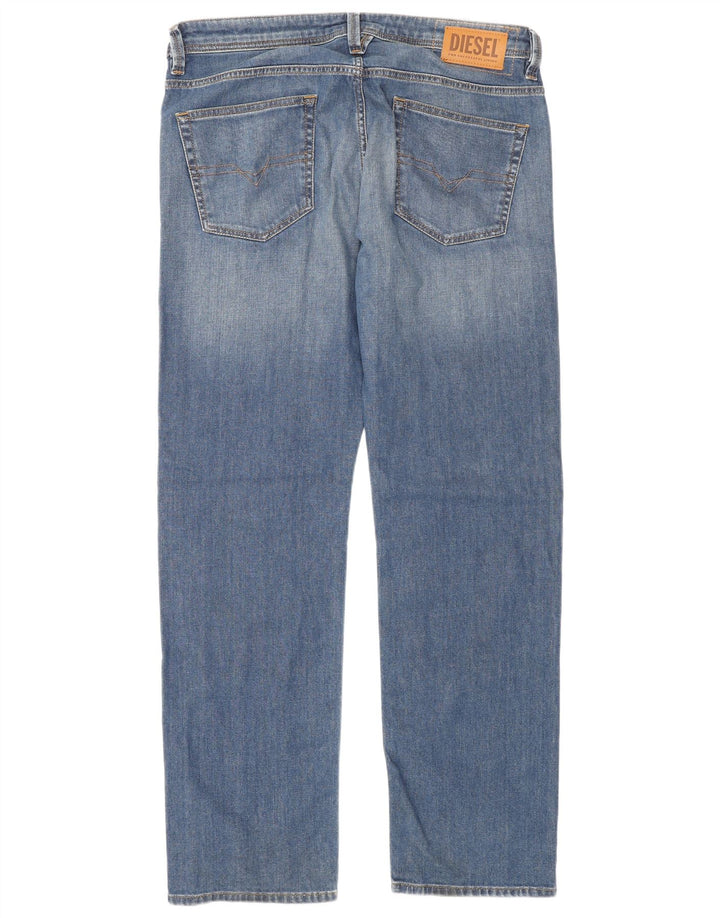 Diesel Jean Droit Larkee Homme W36 L32 Bleu Coton