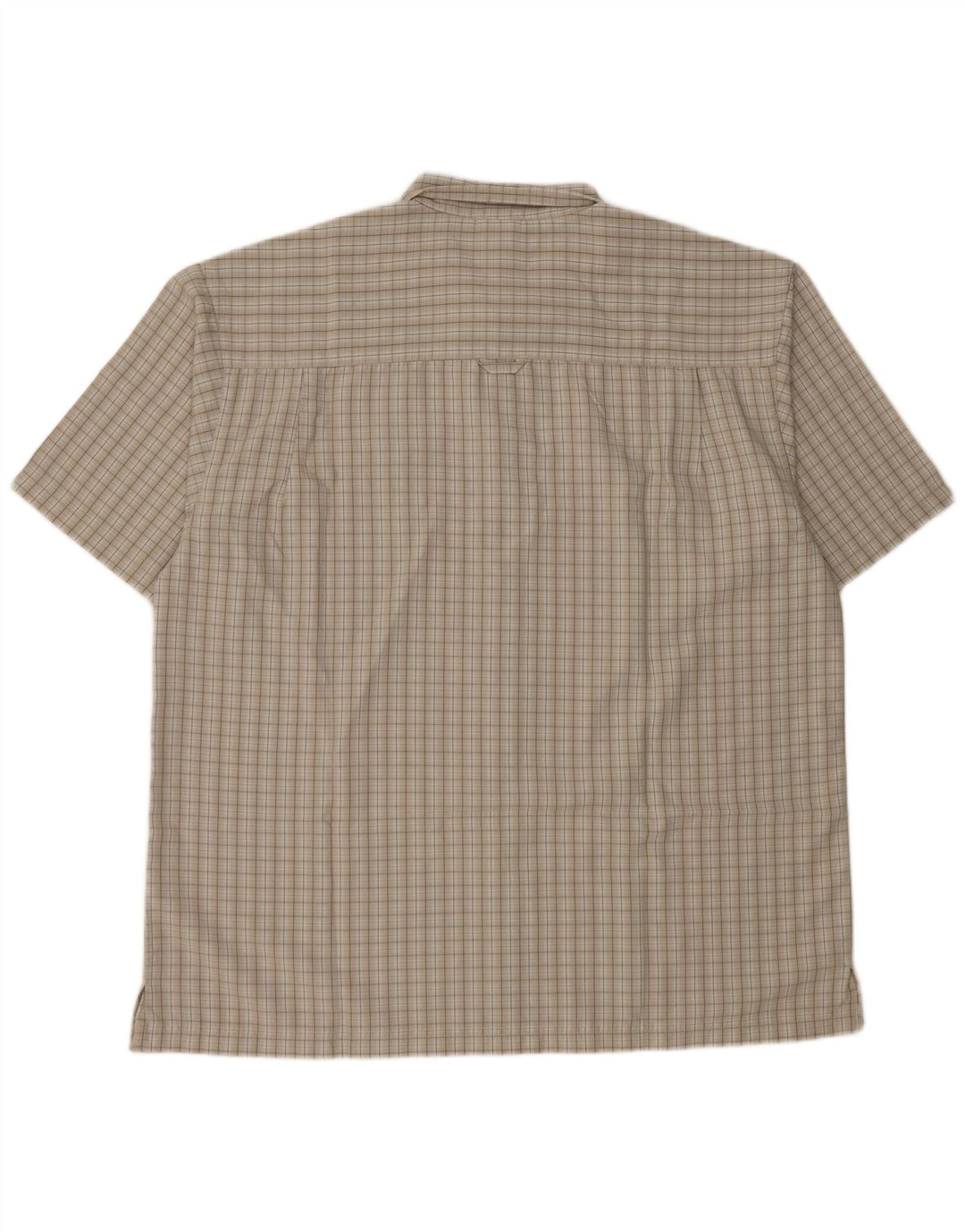 THE NORTH FACE Mens Short Sleeve Shirt XL Grey Check Modal