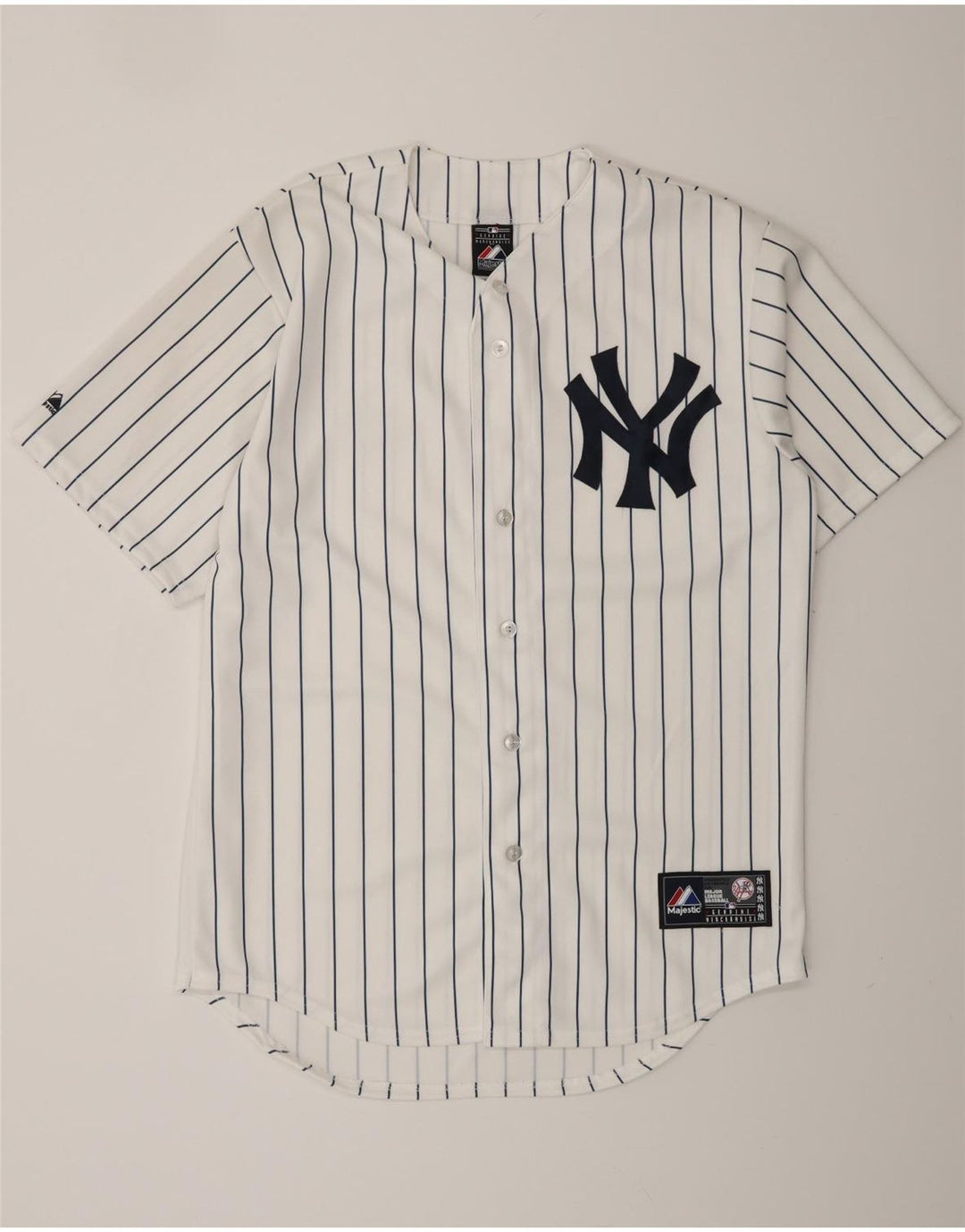 MAJESTIC Haut en Jersey Graphique New York Yankees Homme Rayures Blanches Moyennes