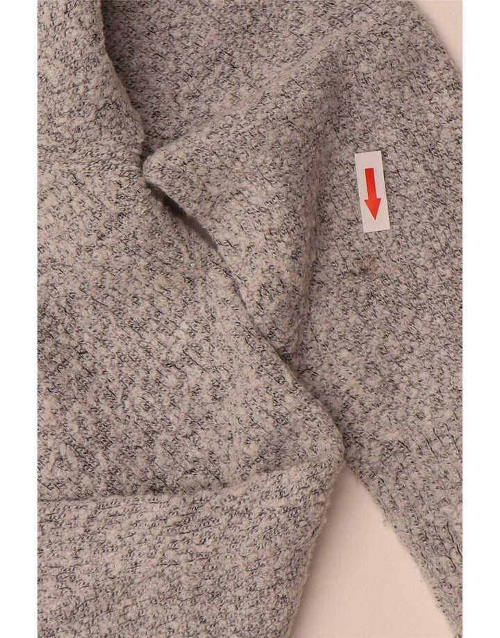 M&Co Pull col V pour femme UK 14 Gris moyen Acrylique