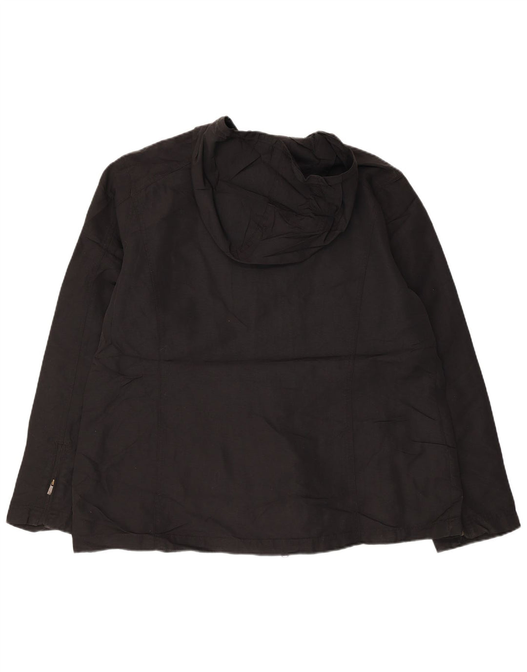 Eddie Bauer Veste coupe-vent à capuche surdimensionnée pour femme UK 18 XL Nylon noir