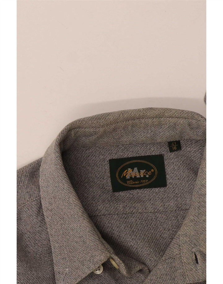 vintage Chemise Homme Taille 41 16 Grand Gris