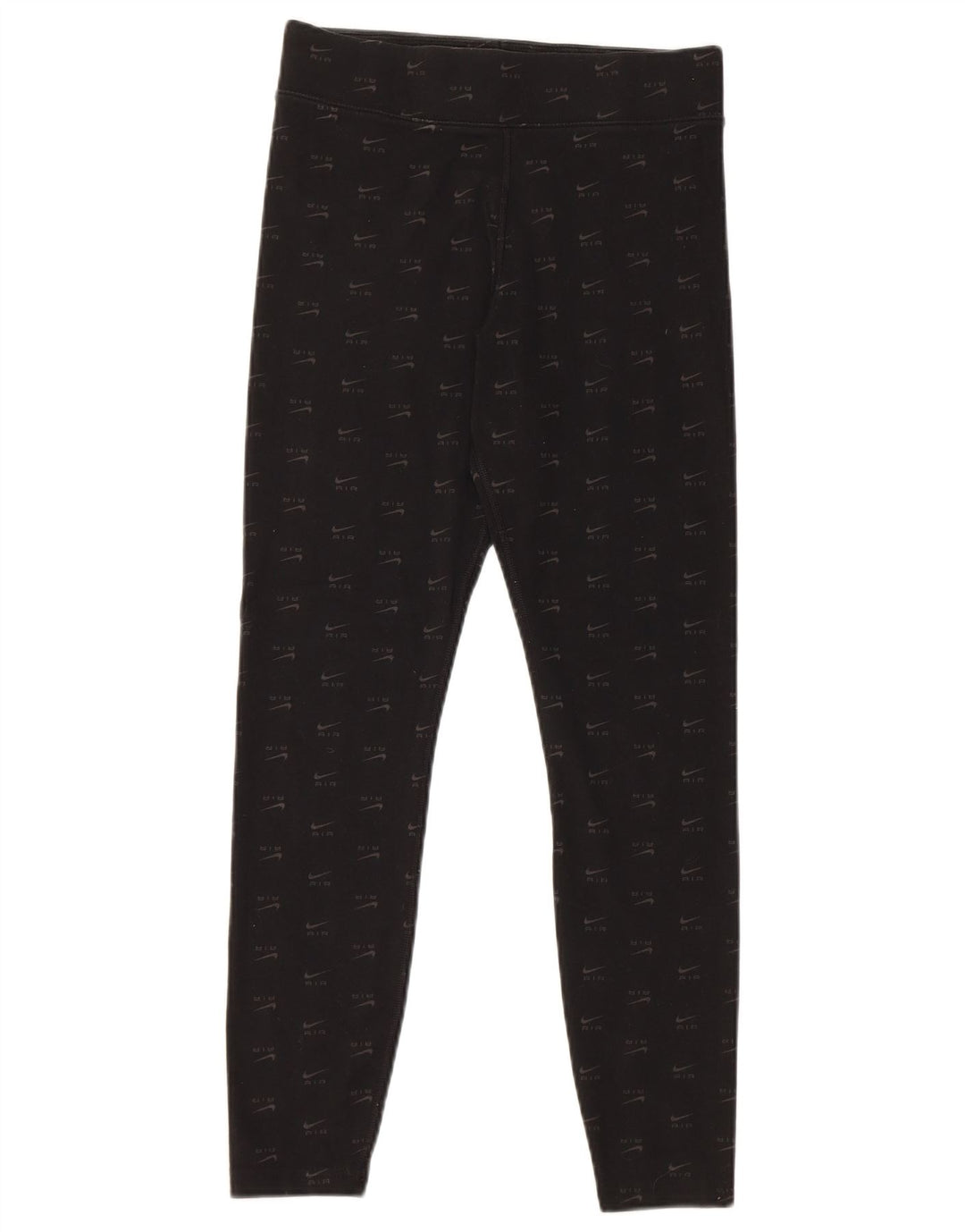 Nike Leggings graphiques pour femmes UK 12 coton noir moyen