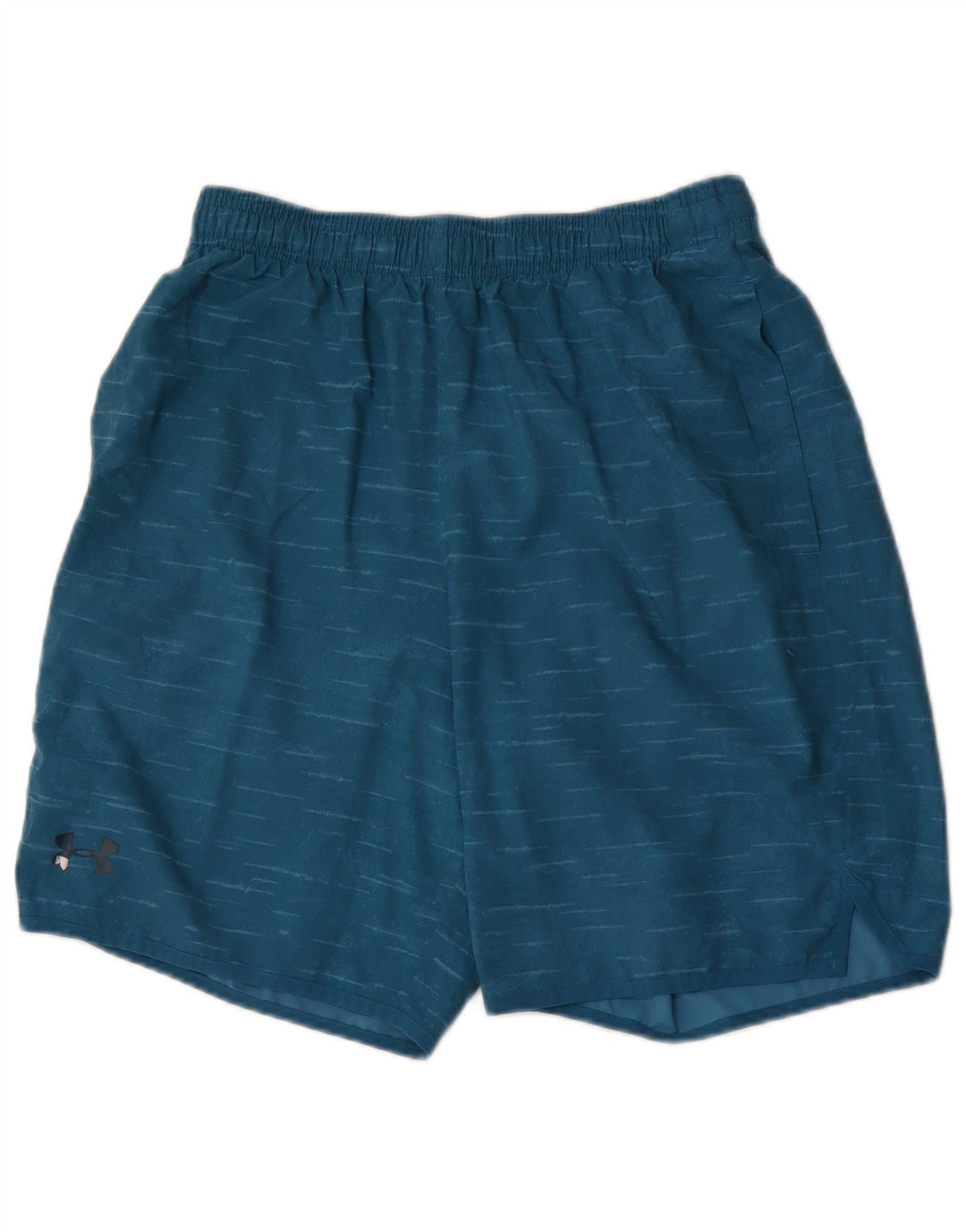 UNDER ARMOUR Short de Sport Heat Gear Homme Bleu Moyen Moucheté Polyester
