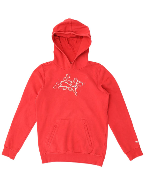Puma Pull à capuche graphique fille 13-14 ans Rouge