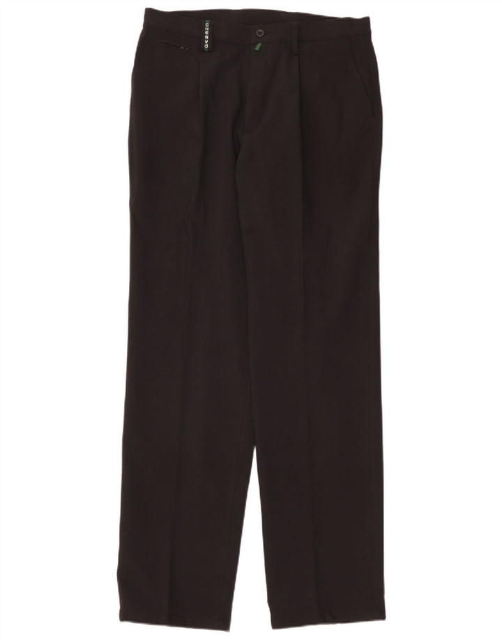 Chervo Pantalon chino à chevilles pour homme IT 48 Medium W32 L33 Noir Polyester